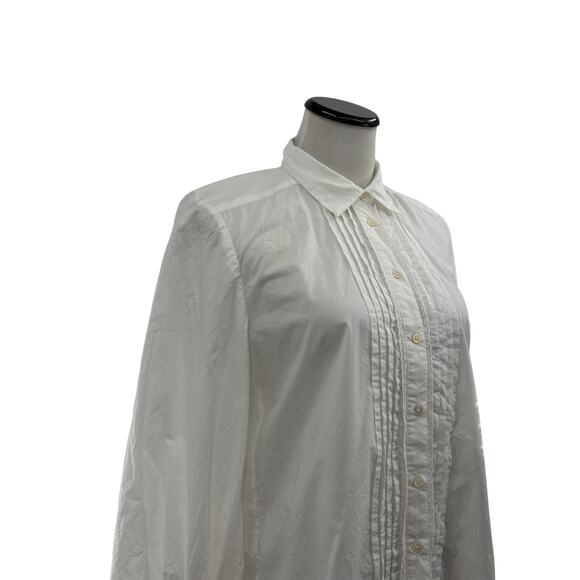 Sundance White Kenna Button Up Tie Sleeve Shirt - Picture 7 of 11